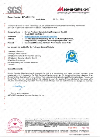 Certificaci&oacute;n in situ de proveedores de SGS y Made-in-China.com